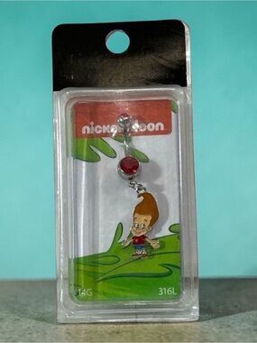 Nickelodeon Jimmy Neutron 14 Gauge 316L Belly Button Navel Ring